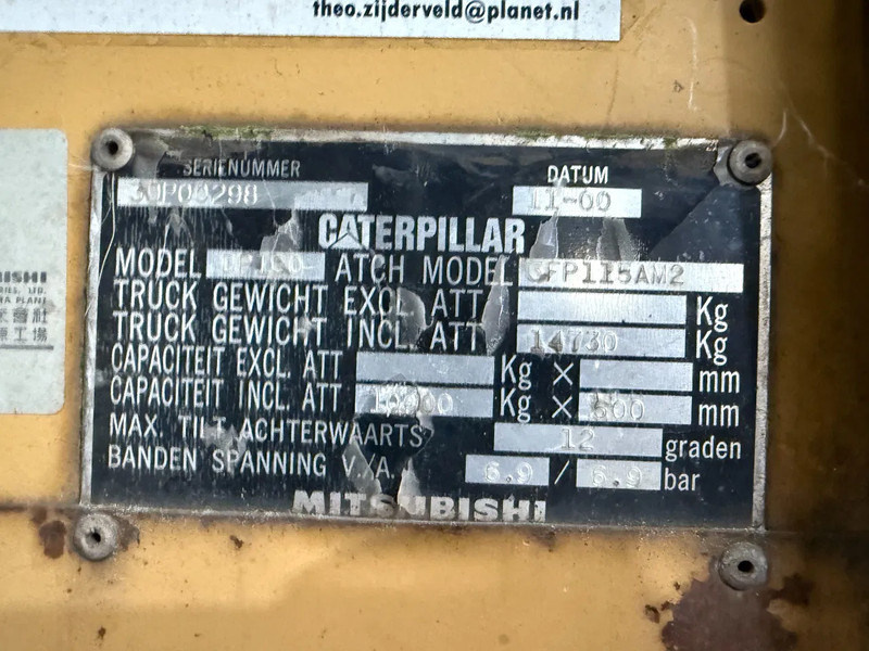 Leasing de Caterpillar DP100 - ONLY 7.579 HOURS! + NL REGISTRATION! Caterpillar DP100 - ONLY 7.579 HOURS! + NL REGISTRATION!: foto 15