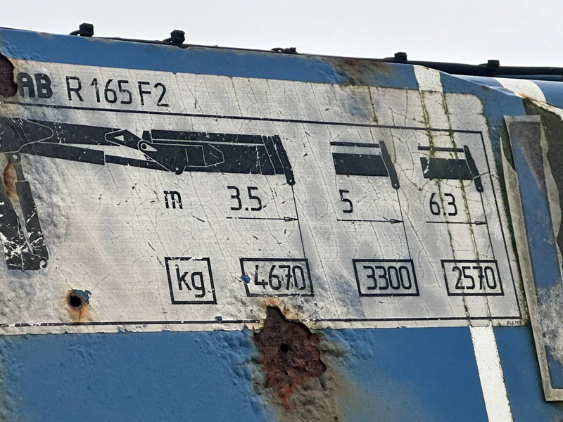 Floor MET HIAB R165-F2, LAATSTE 2 ASSEN GESTUURD - Semirremolque plataforma/ Caja abierta: foto 3 Floor MET HIAB R165-F2, LAATSTE 2 ASSEN GESTUURD - Semirremolque plataforma/ Caja abierta: foto 3