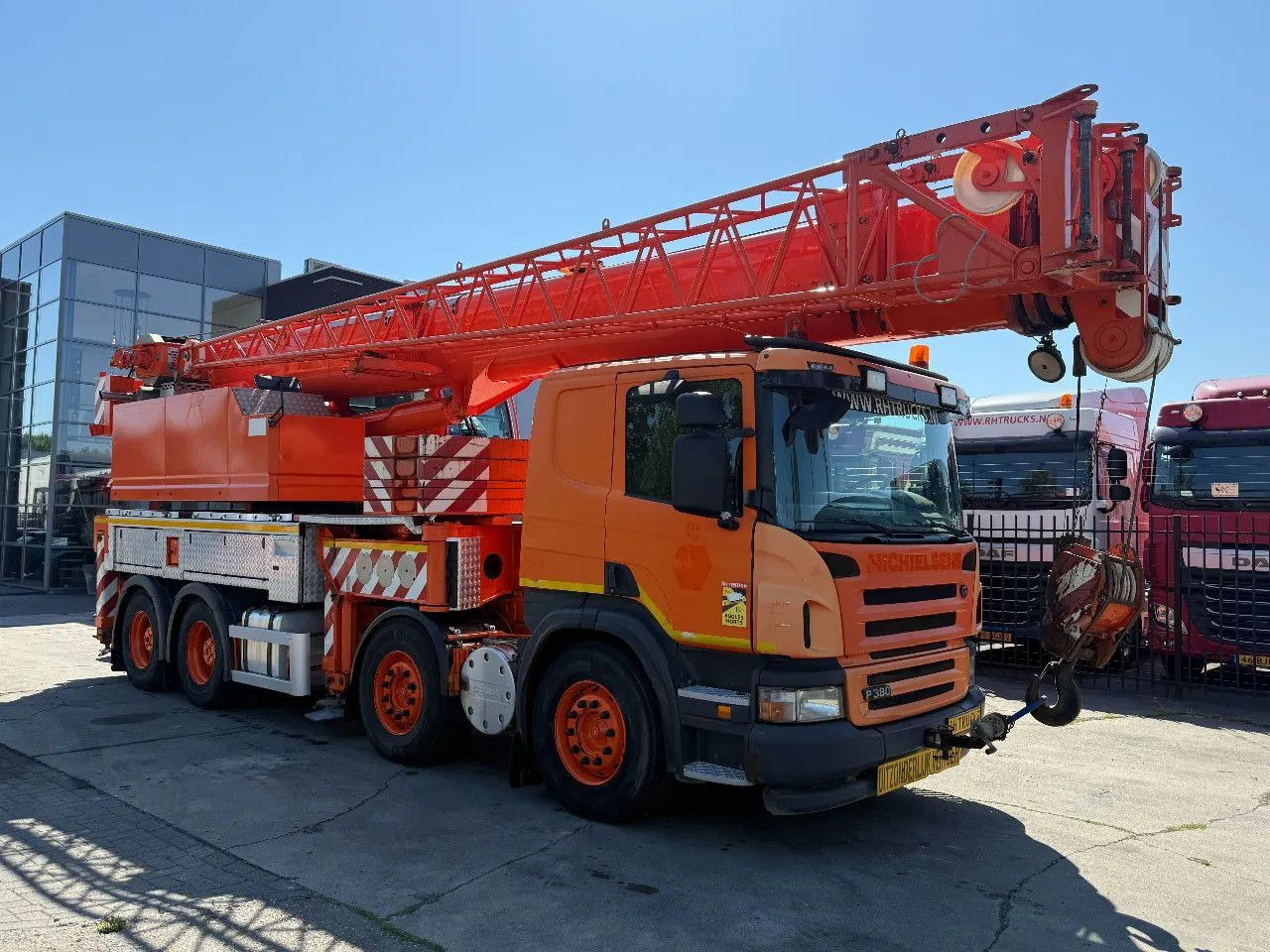 Scania P380 8X4 + FAUN HK40 + FLYJIB + BALLASTBL. 6,9 T - Camión grúa: foto 1 Scania P380 8X4 + FAUN HK40 + FLYJIB + BALLASTBL. 6,9 T - Camión grúa: foto 1