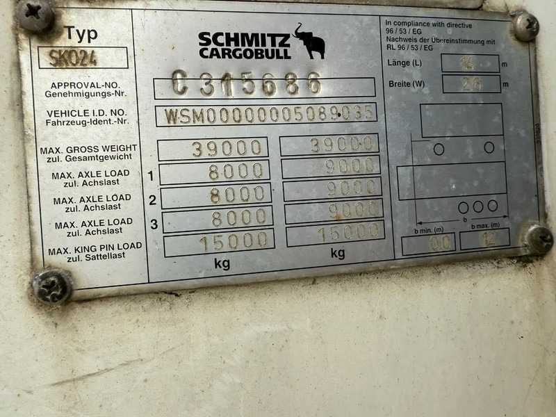 Schmitz Cargobull Schmitz Cargobull PRICES FROM €6950 TO €8950,- 40 X CARRIER 1850 MT D/E SAF AXELS - Semirremolque frigorífico: foto 2 Schmitz Cargobull Schmitz Cargobull PRICES FROM €6950 TO €8950,- 40 X CARRIER 1850 MT D/E SAF AXELS - Semirremolque frigorífico: foto 2