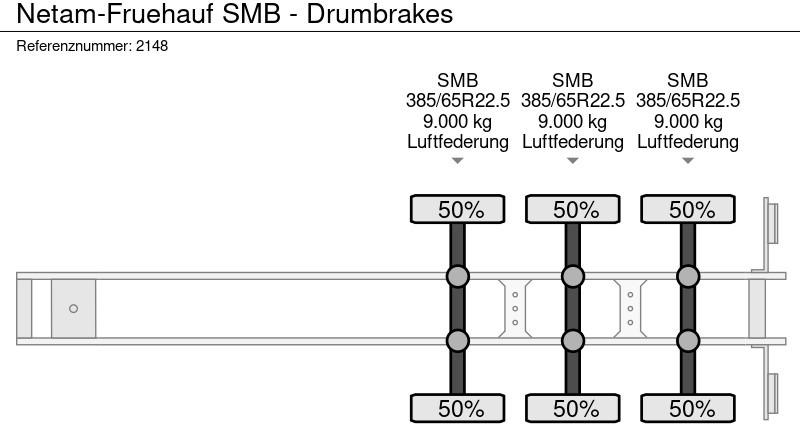 Semirremolque portacontenedore/ Intercambiable Netam-Fruehauf SMB - Drumbrakes: foto 13 Semirremolque portacontenedore/ Intercambiable Netam-Fruehauf SMB - Drumbrakes: foto 13