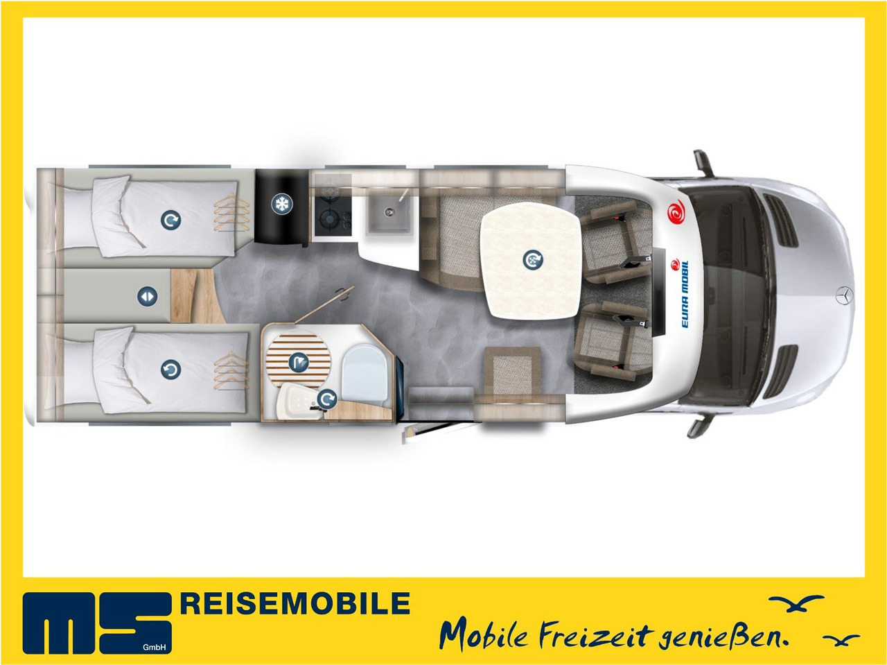 Eura Mobil PROFILA T 696 EB /MONDIAL S-P. 2025/EINZELBETTEN - Autocaravana perfilada: foto 2 Eura Mobil PROFILA T 696 EB /MONDIAL S-P. 2025/EINZELBETTEN - Autocaravana perfilada: foto 2