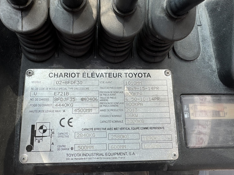 Carretilla elevadora diésel Toyota 02-8 FDF 30: foto 15 Carretilla elevadora diésel Toyota 02-8 FDF 30: foto 15