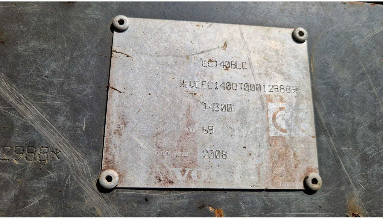 Excavadora 2008 VOLVO EC140BLC TRACKED EXCAVATOR: foto 19