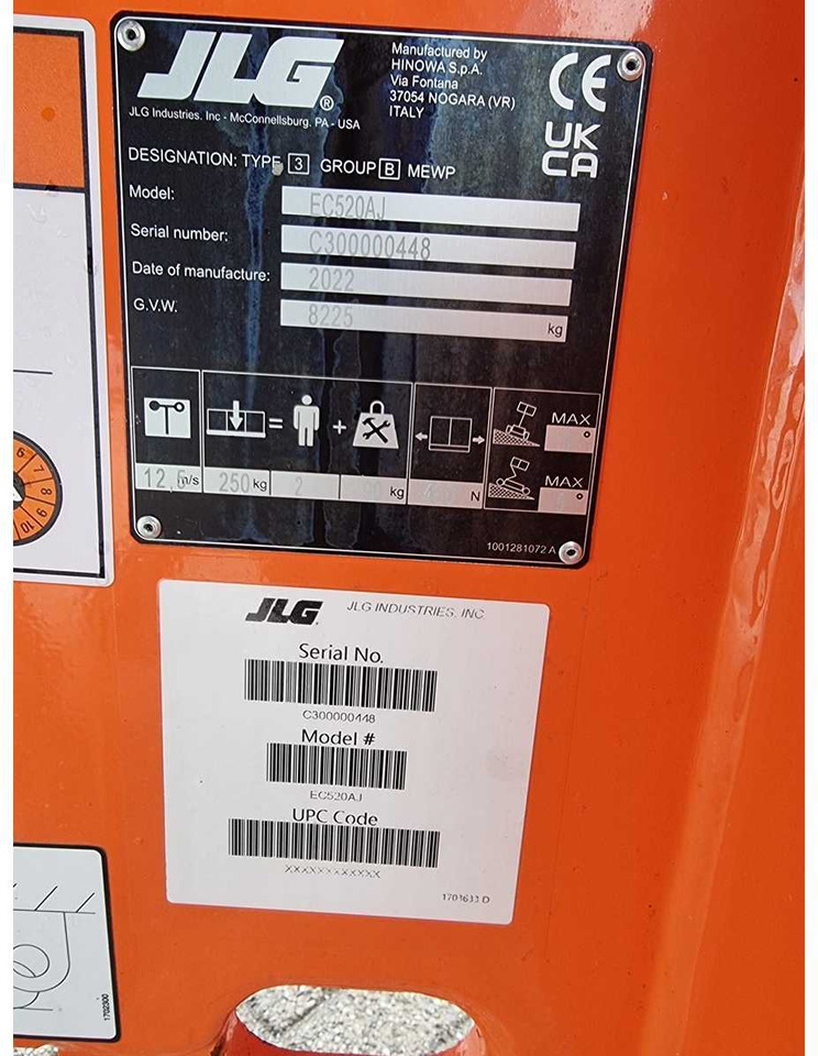 Plataforma elevadora 2022 JLG 520 AJ AERIAL WORK PLATFORM: foto 11