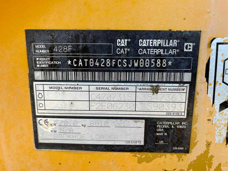 Retroexcavadora Caterpillar 428F: foto 25