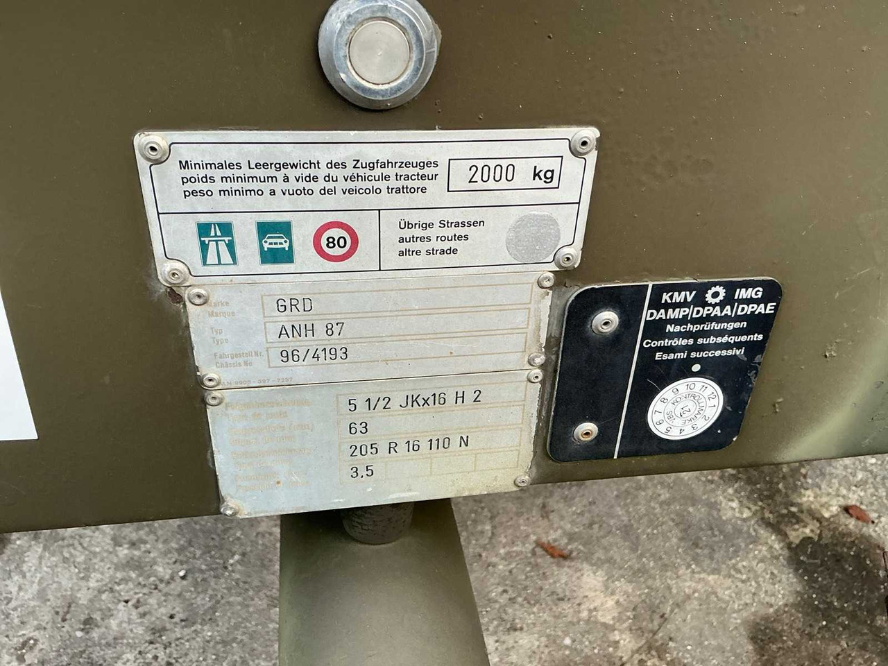 1997 FRECH-HOCH GRD ANH 87 SACHTRANSPORTTRAILER - Remolque: foto 4 1997 FRECH-HOCH GRD ANH 87 SACHTRANSPORTTRAILER - Remolque: foto 4