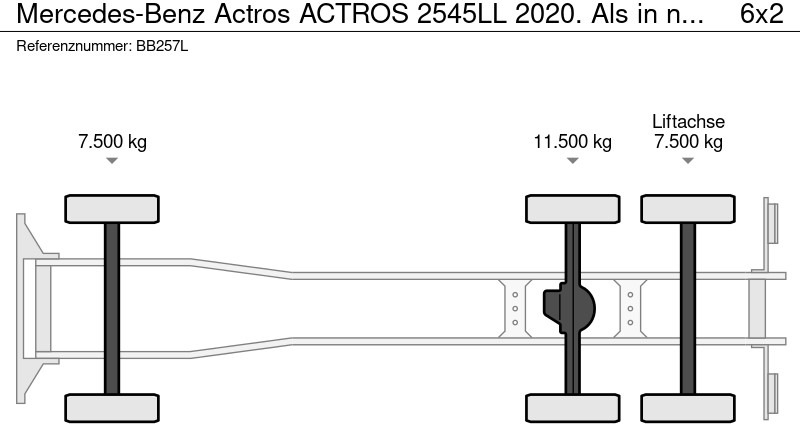 Camión lona Mercedes-Benz Actros ACTROS 2545LL 2020. Als in nieuwstaat!!: foto 18
