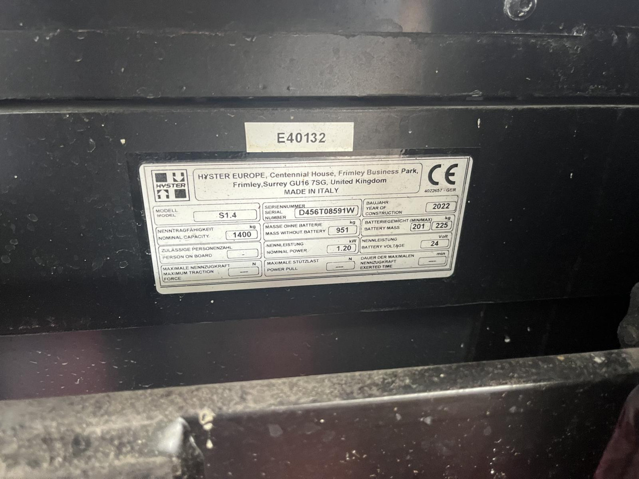 Hyster S1.4 - Apilador: foto 5 Hyster S1.4 - Apilador: foto 5