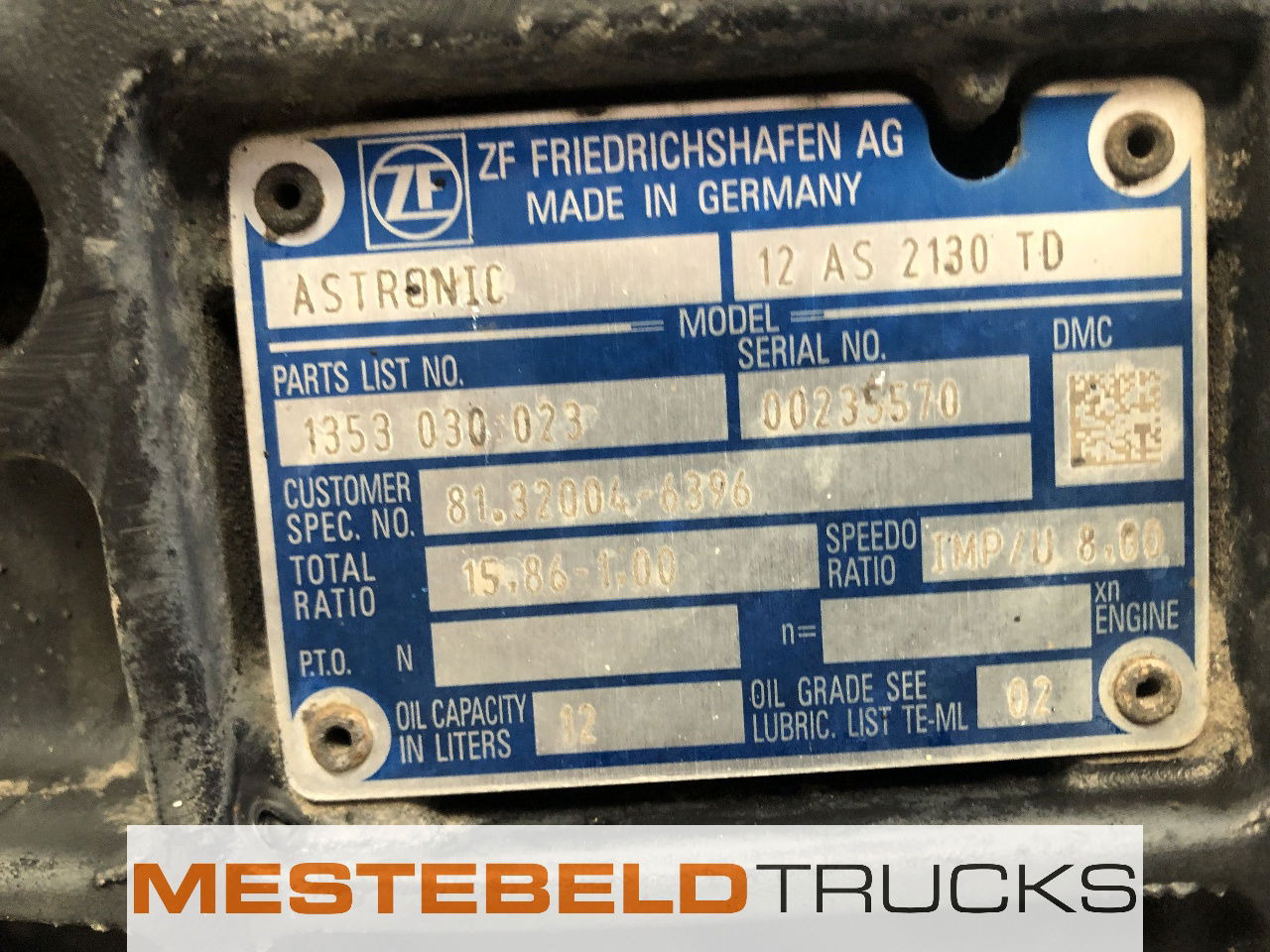 MAN Versnellingsbak 12 AS 2130 TD - Caja de cambios y piezas para Camión: foto 5 MAN Versnellingsbak 12 AS 2130 TD - Caja de cambios y piezas para Camión: foto 5