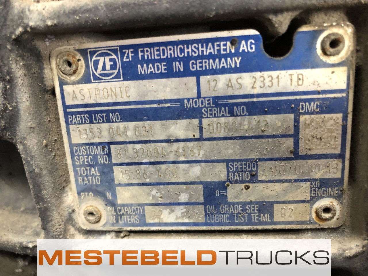 MAN Versnellingsbak 12 AS 2331 TD + IT3 - Caja de cambios y piezas para Camión: foto 5 MAN Versnellingsbak 12 AS 2331 TD + IT3 - Caja de cambios y piezas para Camión: foto 5
