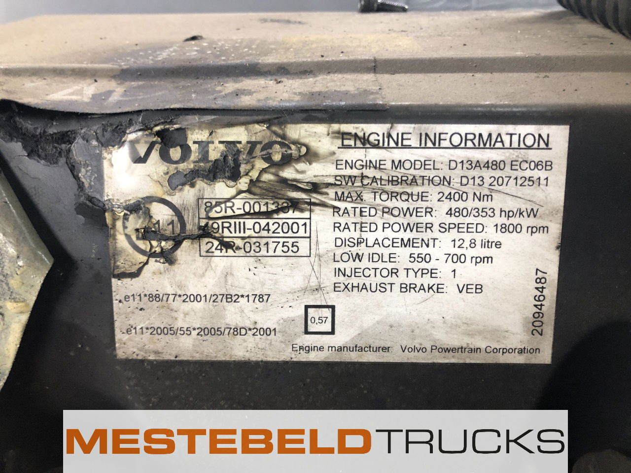 Volvo Motor D 13 A - Motor para Camión: foto 5 Volvo Motor D 13 A - Motor para Camión: foto 5