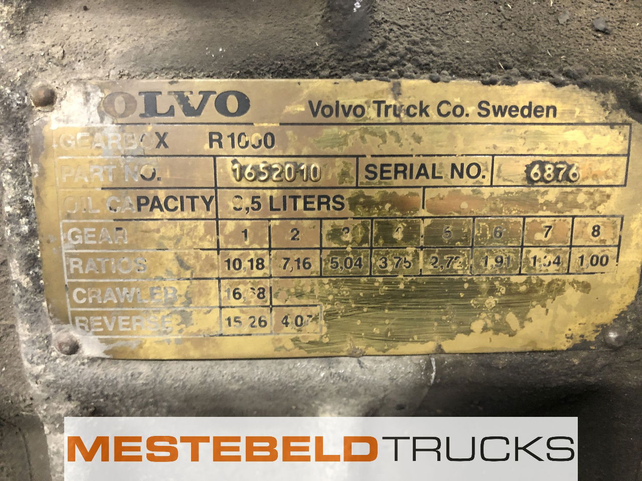 Volvo Versnellingsbak R1000 FL7 - Caja de cambios y piezas para Camión: foto 5 Volvo Versnellingsbak R1000 FL7 - Caja de cambios y piezas para Camión: foto 5