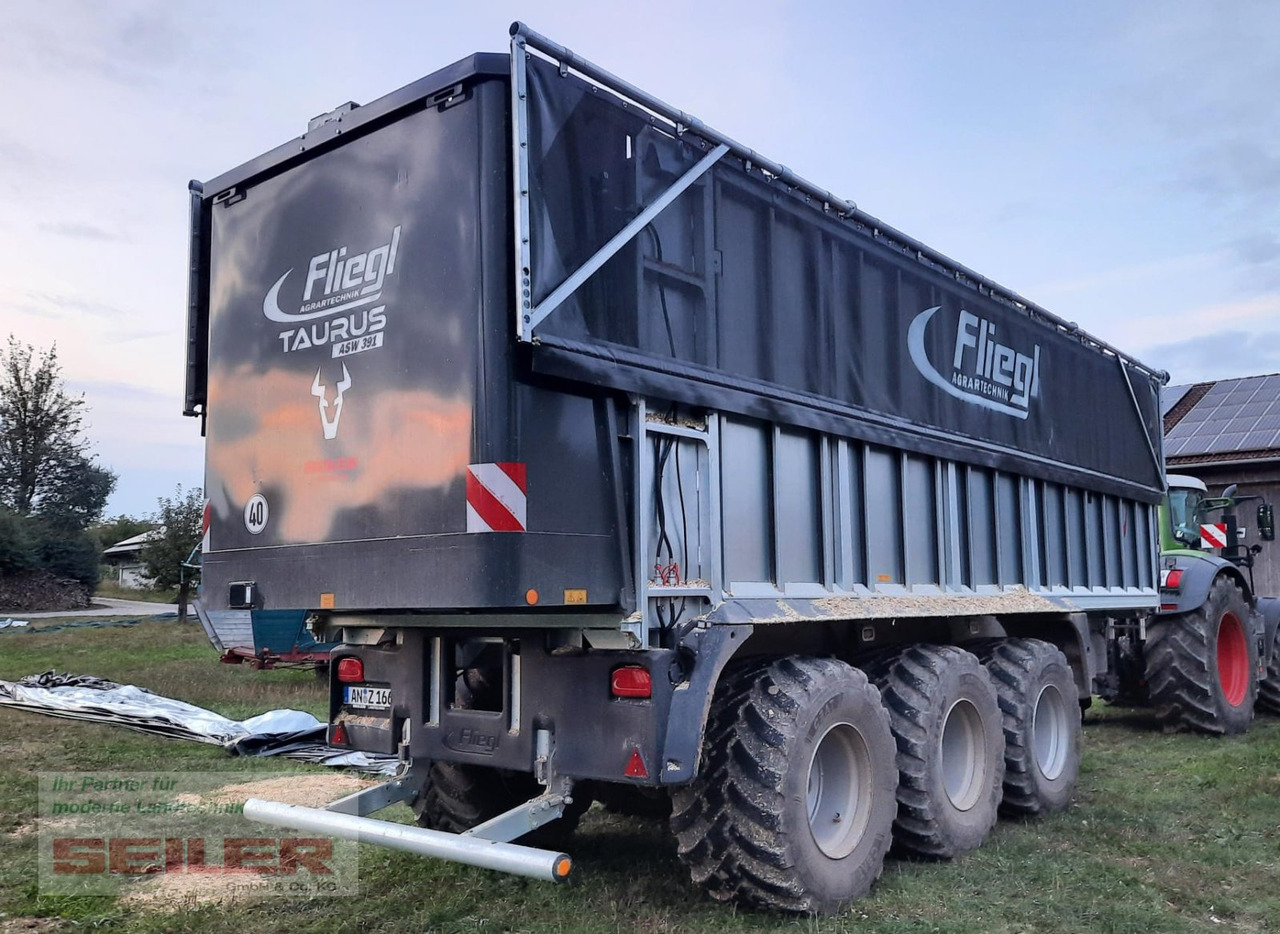 Fliegl ASW 391 TAURUS FOX 50m³ + elektr. ZWL + ISOBUS + Top Lift Light - Remolque autocargador: foto 1 Fliegl ASW 391 TAURUS FOX 50m³ + elektr. ZWL + ISOBUS + Top Lift Light - Remolque autocargador: foto 1