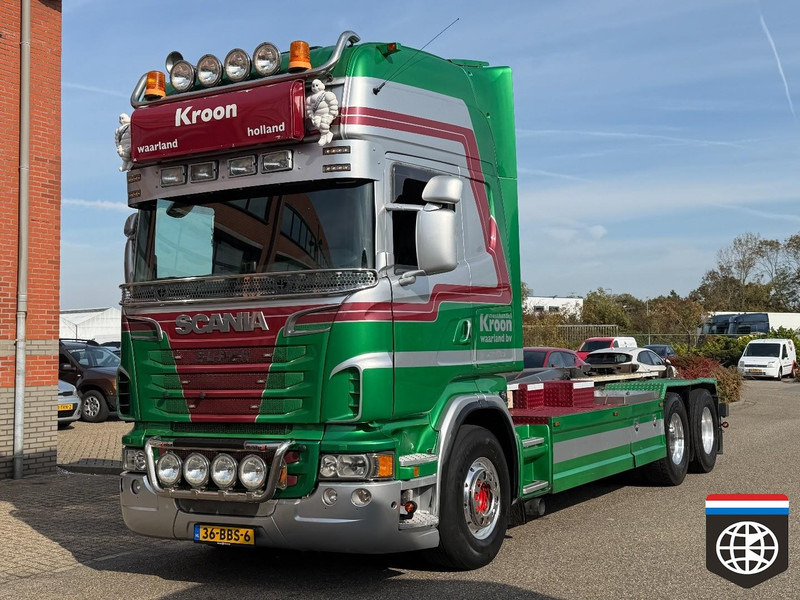 Scania R620 25 T HOOKLIFT / HOLLAND TRUCK / HOOK-CRANE HYDRAULIC - Camión multibasculante: foto 2 Scania R620 25 T HOOKLIFT / HOLLAND TRUCK / HOOK-CRANE HYDRAULIC - Camión multibasculante: foto 2