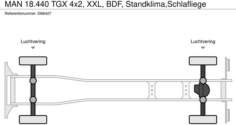 Camión chasis MAN 18.440 TGX 4x2, XXL, BDF, Standklima,Schlafliege: foto 18