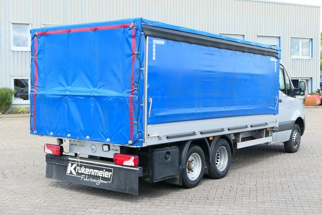 Mercedes-Benz 519 CDI Sprinter 6x2, 3.4to. NL, Klima, Navi - Furgoneta con caja de lona: foto 3 Mercedes-Benz 519 CDI Sprinter 6x2, 3.4to. NL, Klima, Navi - Furgoneta con caja de lona: foto 3