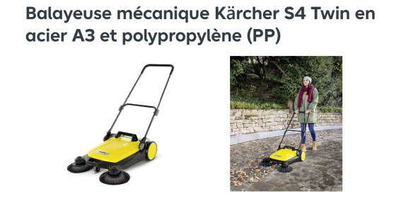 Balayeuse mécanique KARCHER S 4 Twin - Barredora industrial: foto 2 Balayeuse mécanique KARCHER S 4 Twin - Barredora industrial: foto 2