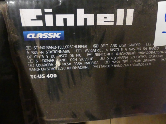Ponceuse à bande Einhell TC-US400 - Máquina para metal: foto 2 Ponceuse à bande Einhell TC-US400 - Máquina para metal: foto 2