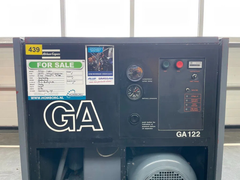 Atlas-Copco GA122 - Compresor de aire: foto 4 Atlas-Copco GA122 - Compresor de aire: foto 4