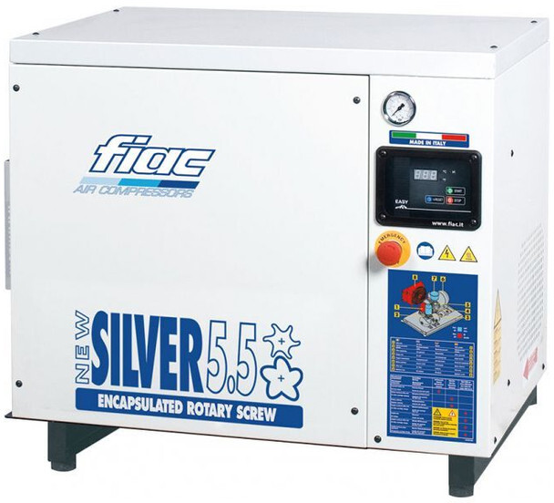 Fiac New Silver 5.5 Silent 4 kW 450 L / min 10 Bar Elektrische Schroefcompressor - Compresor de aire: foto 1 Fiac New Silver 5.5 Silent 4 kW 450 L / min 10 Bar Elektrische Schroefcompressor - Compresor de aire: foto 1