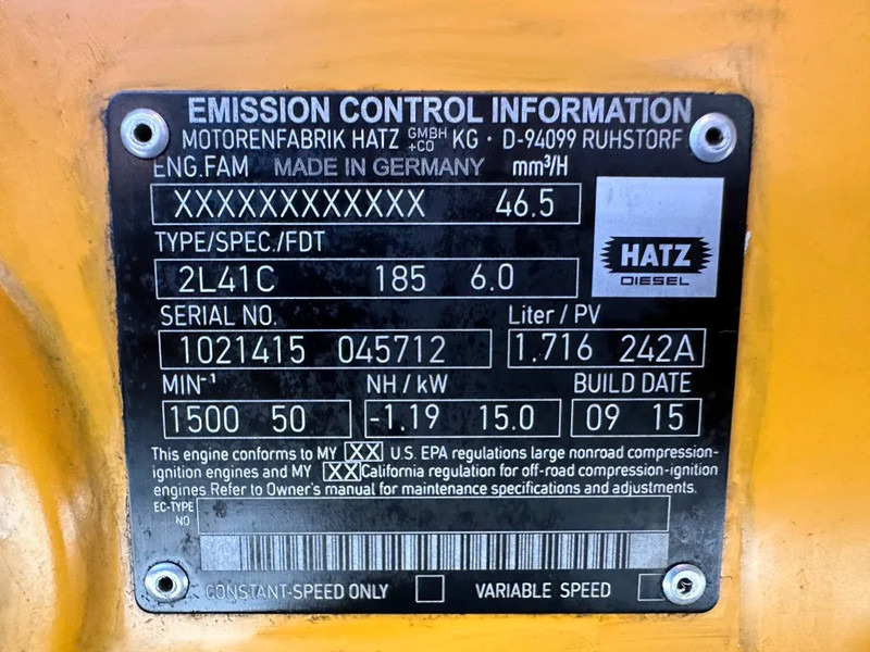 Hatz 2L41C Stamford 17.5 kVA Silentpack generatorset - Generador industriale: foto 4 Hatz 2L41C Stamford 17.5 kVA Silentpack generatorset - Generador industriale: foto 4