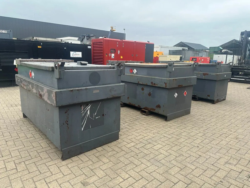 Tanque de almacenamiento IBC Steenbergen Kiwa IBC 2000 liter dieseltank met handpomp Milieutank: foto 12