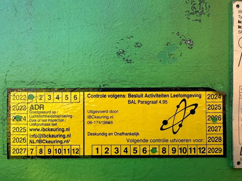 Tanque de almacenamiento Kiwa IBC Steenbergen 750 liter Dieseltank met Handpomp Milieutank: foto 9 Tanque de almacenamiento Kiwa IBC Steenbergen 750 liter Dieseltank met Handpomp Milieutank: foto 9
