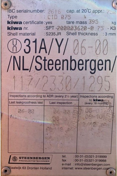 Kiwa IBC Steenbergen 750 liter Dieseltank met handpomp - Tanque de almacenamiento: foto 4 Kiwa IBC Steenbergen 750 liter Dieseltank met handpomp - Tanque de almacenamiento: foto 4