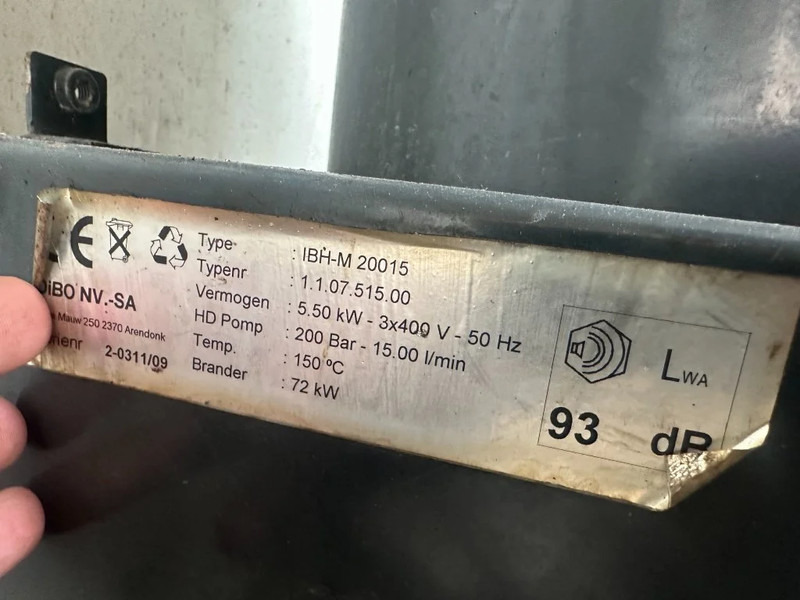 Perkins DIBO IBH-M 20015 Hogedruk unit 200 Bar 1500 L / min Mobiele Aanhanger 12.5 kVA aggregaat - Hidrolimpiadora: foto 5 Perkins DIBO IBH-M 20015 Hogedruk unit 200 Bar 1500 L / min Mobiele Aanhanger 12.5 kVA aggregaat - Hidrolimpiadora: foto 5