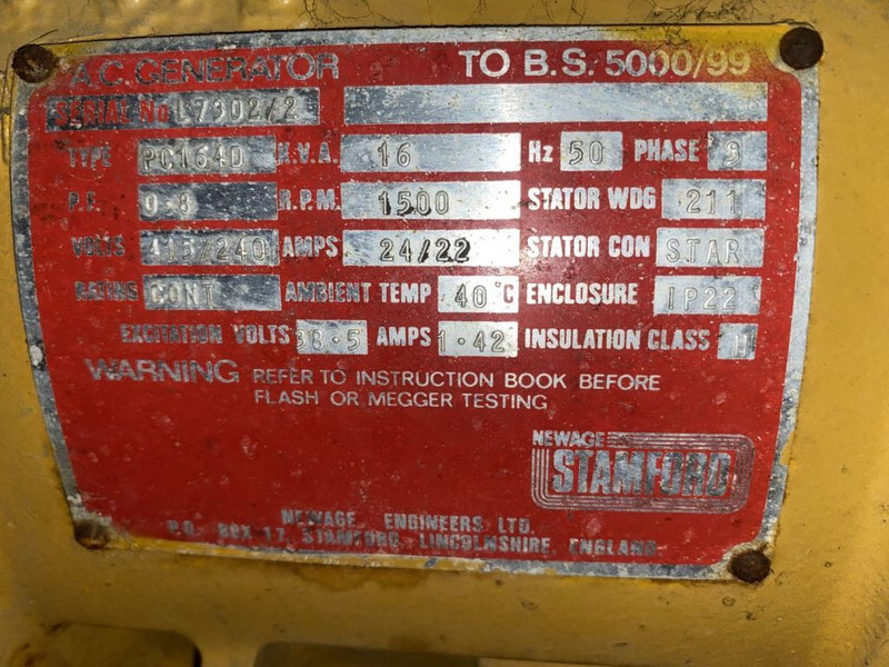 Generador industriale Perkins Stamford 16 kVA Silent generatorset: foto 6