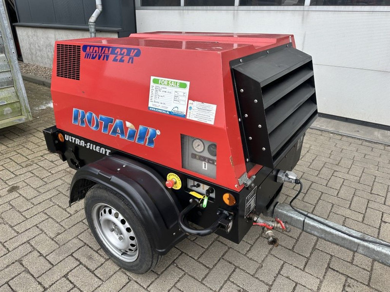 Rotair MDVN 22 K Kubota 2000 L / min 6.5 Bar Mobiele Diesel Compressor as New ! - Compresor de aire: foto 5 Rotair MDVN 22 K Kubota 2000 L / min 6.5 Bar Mobiele Diesel Compressor as New ! - Compresor de aire: foto 5