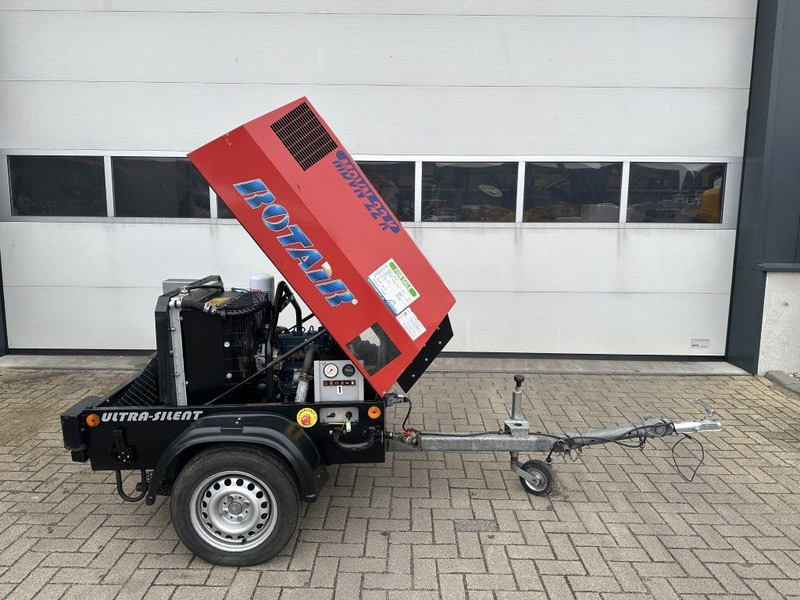 Rotair MDVN 22 K Kubota 2000 L / min 6.5 Bar Mobiele Diesel Compressor as New ! - Compresor de aire: foto 3 Rotair MDVN 22 K Kubota 2000 L / min 6.5 Bar Mobiele Diesel Compressor as New ! - Compresor de aire: foto 3