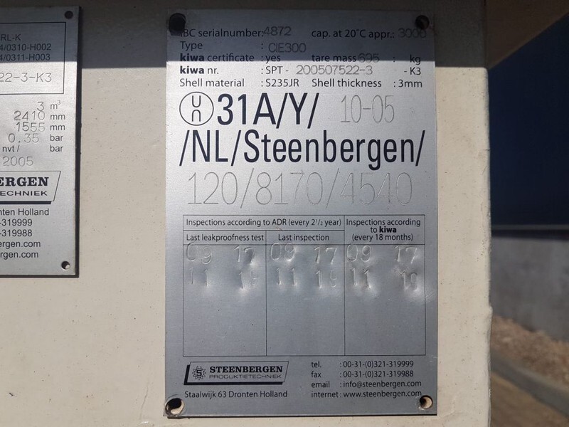 Dieseltank Steenbergen 3000 liter Kiwa IBC Dieseltank - Tanque de almacenamiento: foto 3 Dieseltank Steenbergen 3000 liter Kiwa IBC Dieseltank - Tanque de almacenamiento: foto 3