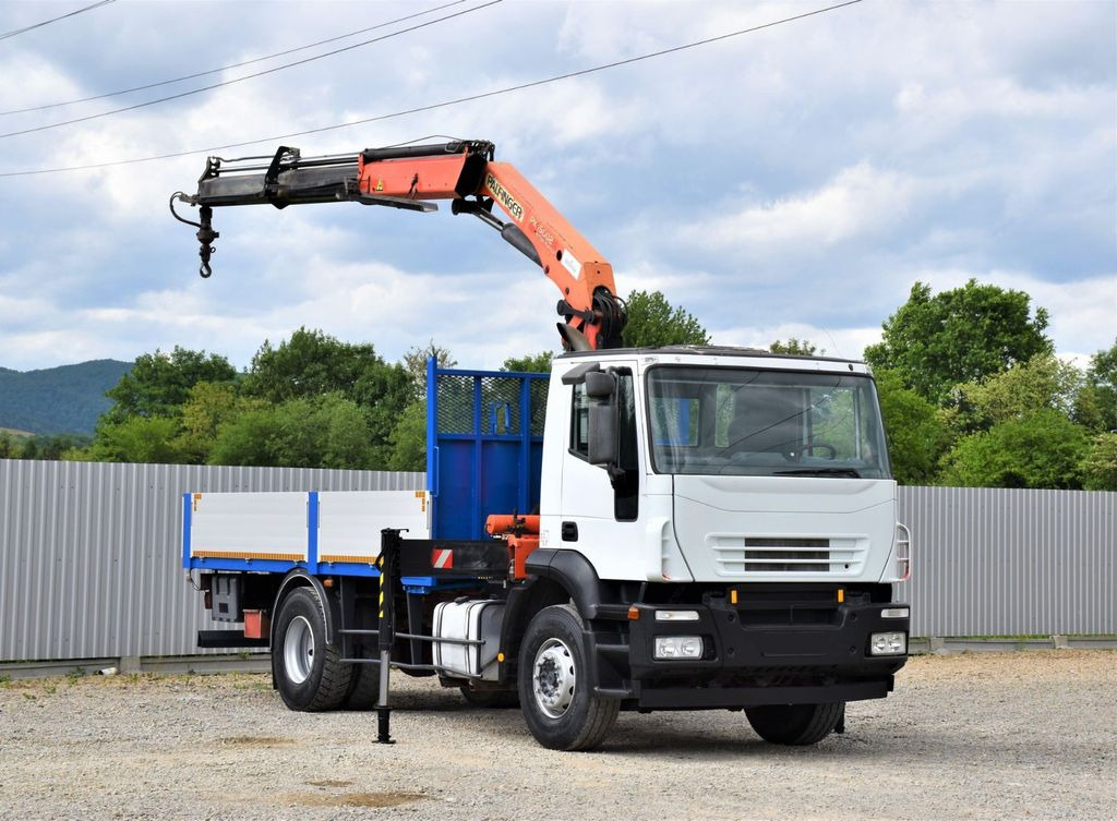 Iveco Eurocargo 180E28 *Pritsche 4,80m + KRAN - Camión grúa: foto 1 Iveco Eurocargo 180E28 *Pritsche 4,80m + KRAN - Camión grúa: foto 1