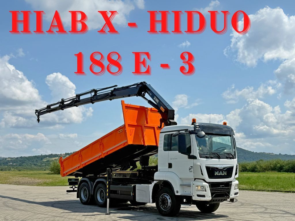 MAN TGS 33.440 * HIAB X-HIDUO 188 E-5 + FUNK * 6x4 - Camión volquete, Camión grúa: foto 1 MAN TGS 33.440 * HIAB X-HIDUO 188 E-5 + FUNK * 6x4 - Camión volquete, Camión grúa: foto 1