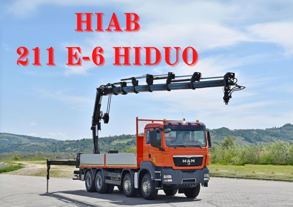 MAN TGS 35.440 * HIAB 211 E-6 HIDUO +FUNK / 8x4 MAN TGS 35.440 * HIAB 211 E-6 HIDUO +FUNK / 8x4 - Camión grúa, Camión caja abierta: foto 1 MAN TGS 35.440 * HIAB 211 E-6 HIDUO +FUNK / 8x4 MAN TGS 35.440 * HIAB 211 E-6 HIDUO +FUNK / 8x4 - Camión grúa, Camión caja abierta: foto 1