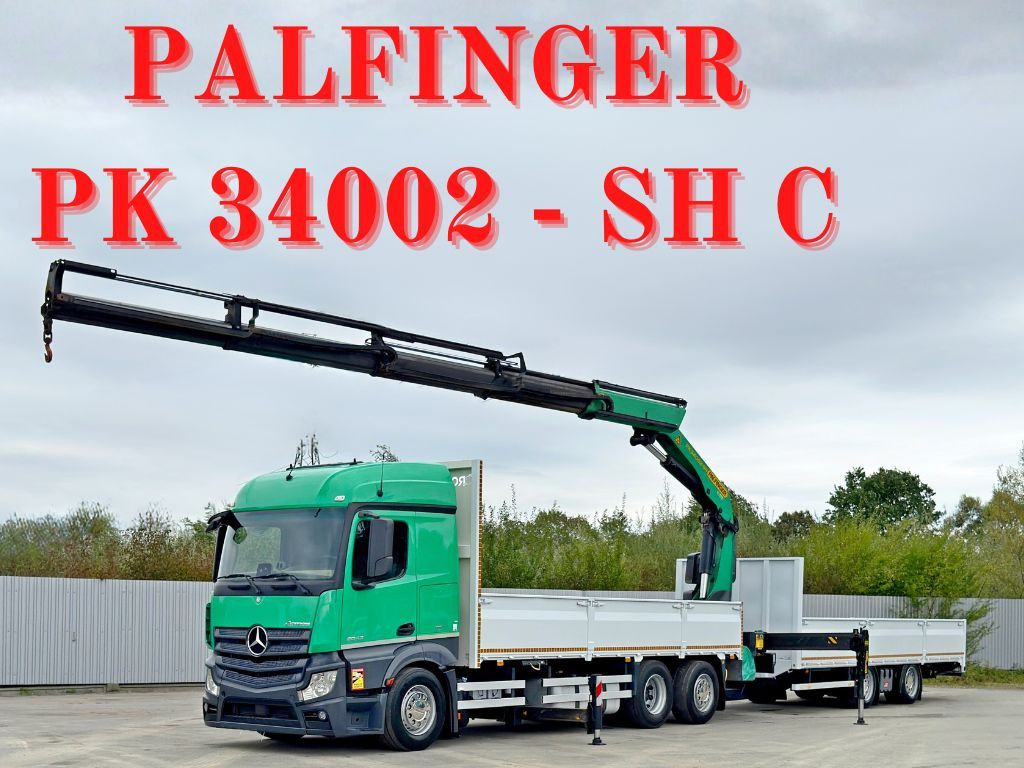 Mercedes-Benz ACTROS 2645* PK 34002 - SH C/FUNK+Anhänger* TOP - Camión grúa: foto 1 Mercedes-Benz ACTROS 2645* PK 34002 - SH C/FUNK+Anhänger* TOP - Camión grúa: foto 1