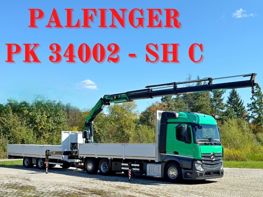 Mercedes-Benz ACTROS 2654* PK 34002 - SH C/FUNK+Anhänger* TOP - Camión grúa: foto 1 Mercedes-Benz ACTROS 2654* PK 34002 - SH C/FUNK+Anhänger* TOP - Camión grúa: foto 1