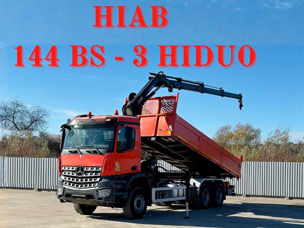 Mercedes-Benz AROCS 2640 *HIAB 144 BS - 3/FUNK  + * 6x4 - Camión grúa: foto 1 Mercedes-Benz AROCS 2640 *HIAB 144 BS - 3/FUNK  + * 6x4 - Camión grúa: foto 1