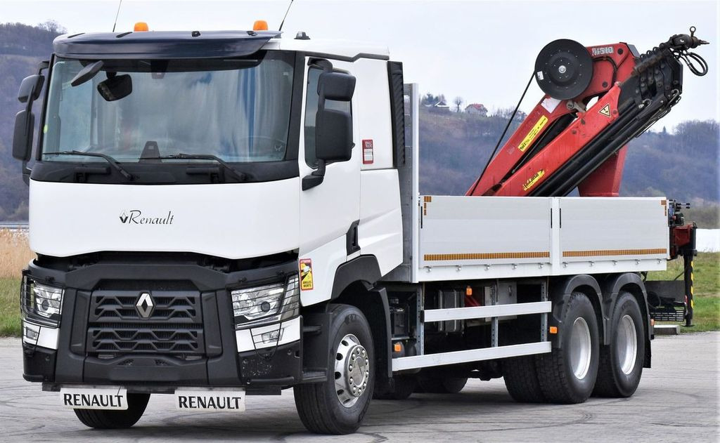 Renault C 460 * HMF 1510 K6 + FUNK * 6x4 - Camión grúa, Camión caja abierta: foto 3 Renault C 460 * HMF 1510 K6 + FUNK * 6x4 - Camión grúa, Camión caja abierta: foto 3