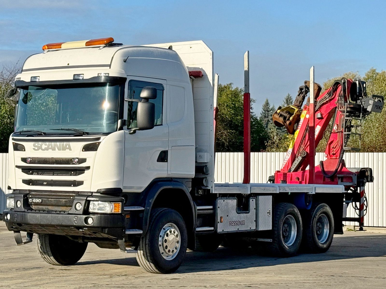 Scania G490* HOLZTRANSPORTER * PENZ 12Z8.70* 6x6 - Camión forestal, Camión grúa: foto 4 Scania G490* HOLZTRANSPORTER * PENZ 12Z8.70* 6x6 - Camión forestal, Camión grúa: foto 4