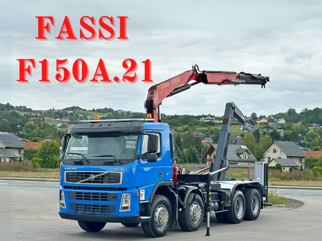 Volvo FM 12.420 * FASSI F150A.21 * 8x4 * TOP - Camión multibasculante, Camión grúa: foto 1 Volvo FM 12.420 * FASSI F150A.21 * 8x4 * TOP - Camión multibasculante, Camión grúa: foto 1