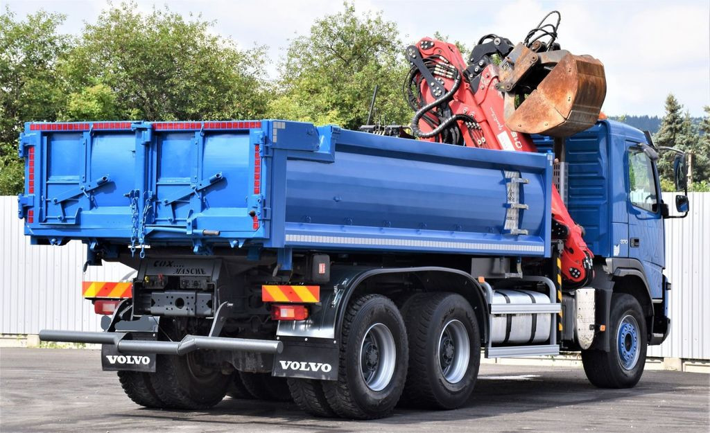 Camión volquete, Camión grúa Volvo FMX 370 Kipper 4,90m *EPSILON Q150Z/FUNK*6x4: foto 7