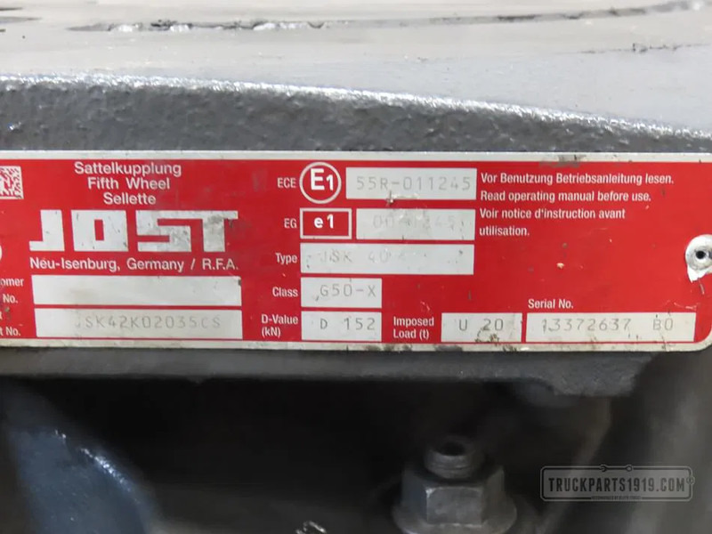 DAF 1630249 | Opleggerschotel JSK42 - Bastidor/ Chasis para Camión: foto 2 DAF 1630249 | Opleggerschotel JSK42 - Bastidor/ Chasis para Camión: foto 2