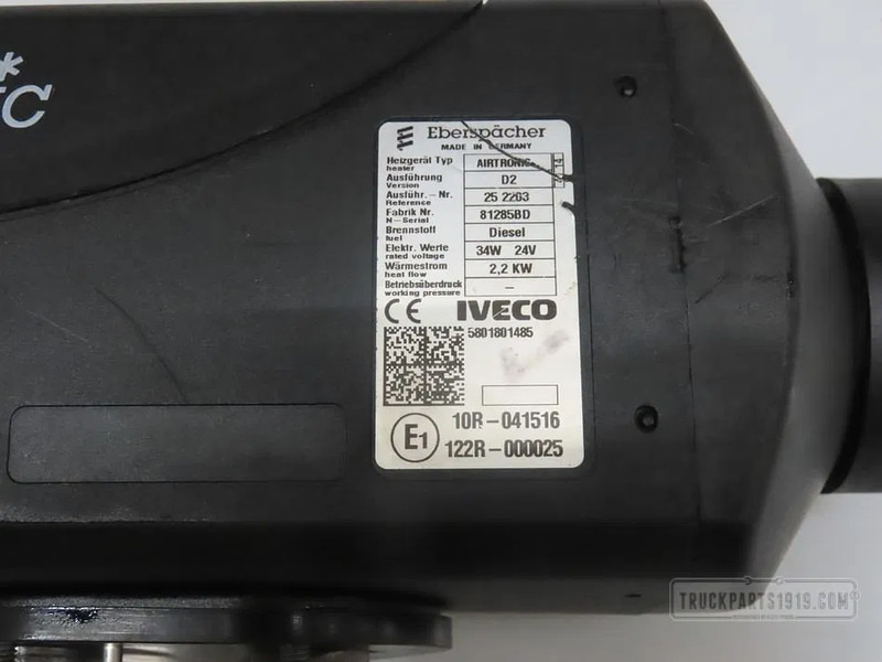 Iveco Heating, Ventilation & AC Standkachel Iveco - Calefacción/ Ventilación para Camión: foto 2 Iveco Heating, Ventilation & AC Standkachel Iveco - Calefacción/ Ventilación para Camión: foto 2