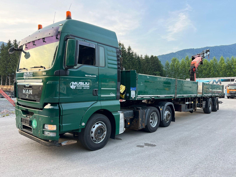MAN TGX 26.440 6x2 + Flatbed semi trailer + Crane PK26002 - Cabeza tractora: foto 3 MAN TGX 26.440 6x2 + Flatbed semi trailer + Crane PK26002 - Cabeza tractora: foto 3