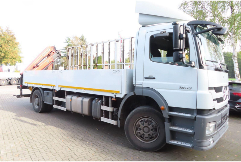 Mercedes-Benz Axor 1833 L Glasstransporter + Crane Palfinger - Camión: foto 2 Mercedes-Benz Axor 1833 L Glasstransporter + Crane Palfinger - Camión: foto 2