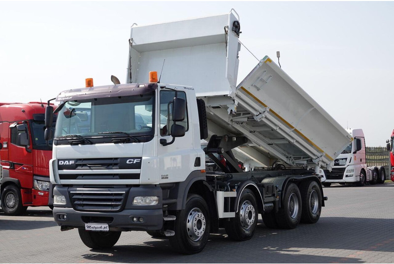 DAF CF 85.410 / 8X4 / WYWROTKA 2 STR / BORDMATIC / HYDROBURTA / SPRO - Camión volquete: foto 1 DAF CF 85.410 / 8X4 / WYWROTKA 2 STR / BORDMATIC / HYDROBURTA / SPRO - Camión volquete: foto 1