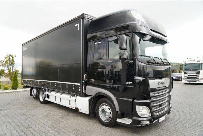 DAF XF 480 / SOLÓWKA / 6X2 / MEGA / OŚ PODNOSZONA / I-PARK COOL / 20 - Camión lona: foto 2 DAF XF 480 / SOLÓWKA / 6X2 / MEGA / OŚ PODNOSZONA / I-PARK COOL / 20 - Camión lona: foto 2